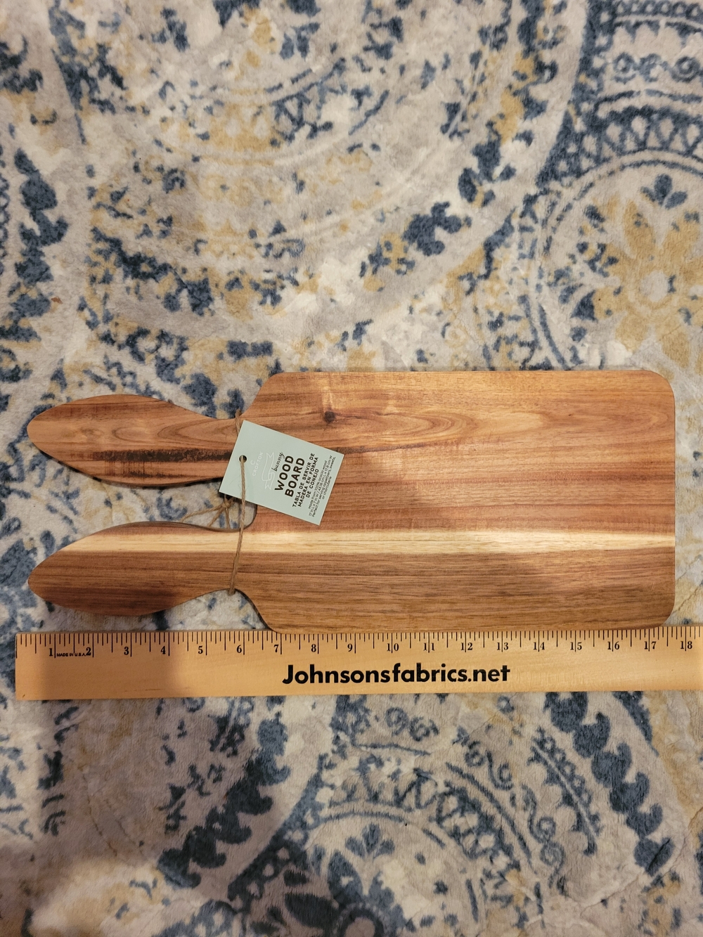 NWT Wooden  Serving Board - Natural Acacia Wood